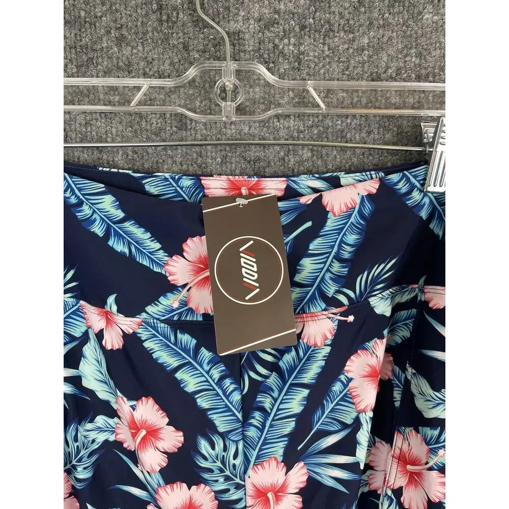 Vidia‎ Activewear Shorts Women's XXXL Slash Pockets Tropical Hibiscus